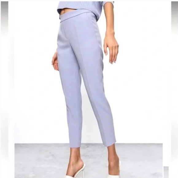 ARITZIA BABATON CONAN CROP PANT LIGHT BLUE  PURPLE - 2 - Picture 1 of 11